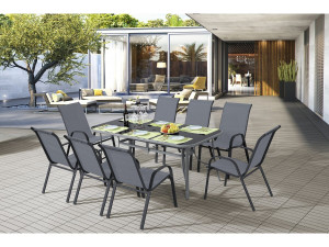 Set da pranzo da giardino "Cordoba XL 180" da 8 posti - Grigio 2