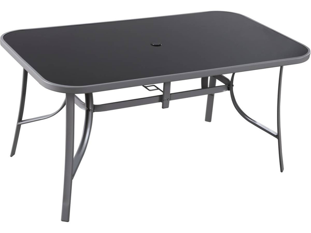 Set di mobili da giardino Textilene "cordoba + Porto" 6 persone grigio scuro