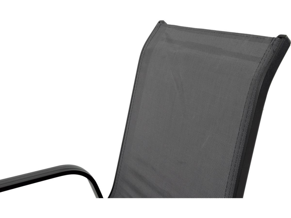Set di mobili da giardino Textilene "cordoba + Porto" 6 persone grigio scuro