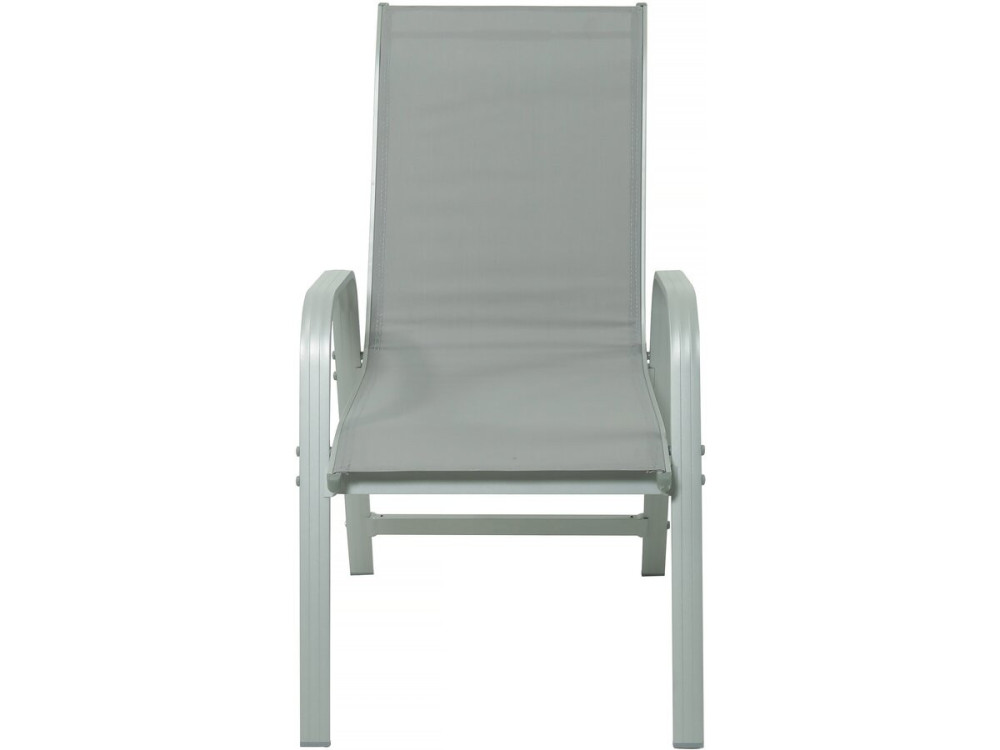 Set da pranzo da giardino "Lagos" - 200/320 x 105 x 76 cm - 10 sedie - Grigio chiaro