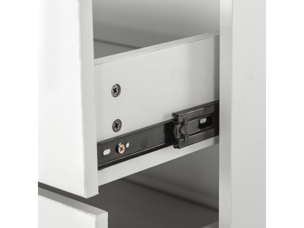 Kit dressing modulable avec penderie, tiroirs et rangements "Opéra" - 2 éléments - Blanc