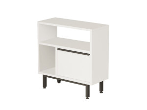 Tavolino in legno "Calvin" - 60 x 25 x 60 cm - Bianco