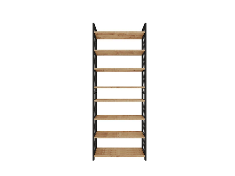 Libreria in legno "Plastic" - 46 x 18 x 128 cm - Nero