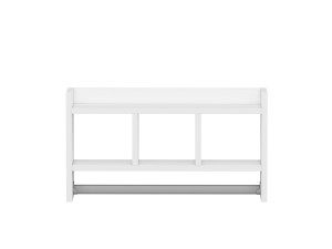 Mensola da parete in legno "Asya" - 63 x 14 x 35 cm - Bianco