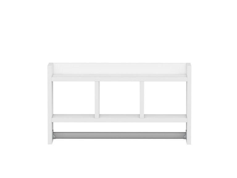 Mensola da parete in legno "Asya" - 63 x 14 x 35 cm - Bianco