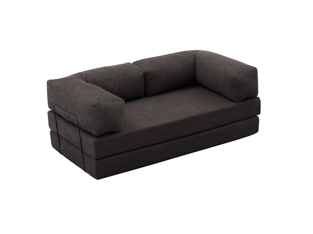 Divano a 3 posti in tessuto "Comfort" - 190 x 95 x 75 cm - Grigio antracite