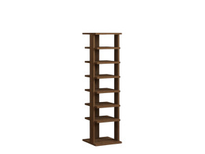 Scarpiera in legno "Ayka" - 30 x 30 x 110 cm - Marrone