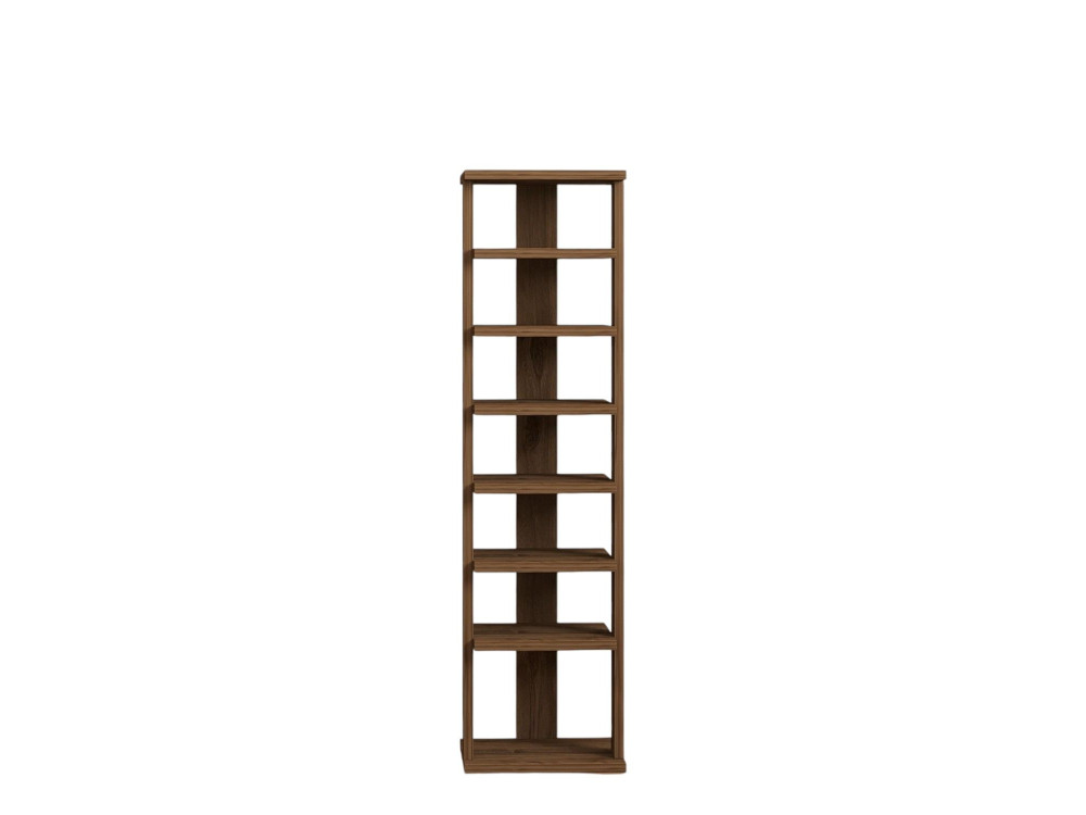 Scarpiera in legno "Ayka" - 30 x 30 x 110 cm - Marrone