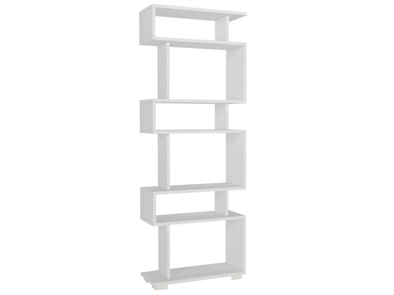 Libreria in legno "Blok" - 60 x 19 x 165 cm - Bianco