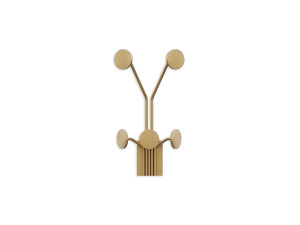 Gancio da parete in metallo "Giraffe" - 24 x 16 x 40 cm - Oro
