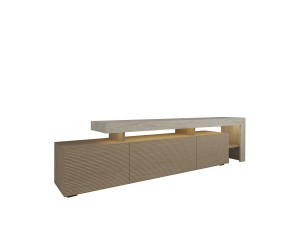 Porta TV in legno "Beliz" - 192 x 37 x 53 cm - Beige