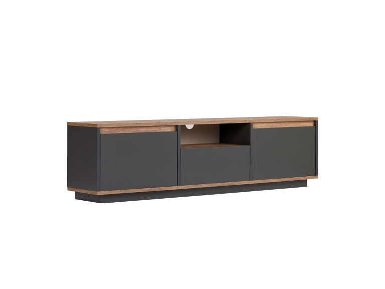 Porta TV in legno "Sentinel" - 160 x 30 x 42 cm - Grigio antracite