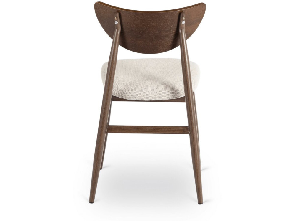 Sedia da pranzo in legno in stile scandinavo "Lumbra" - Marrone