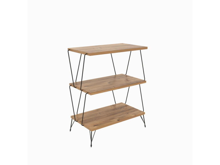 Libreria in legno "Lazandos" - 46 x 30 x 76 cm - Marrone