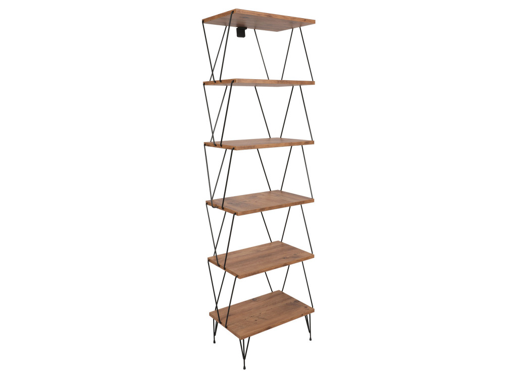 Libreria in legno "Balaban" - 46 x 30 x 165 cm - Marrone