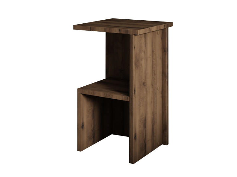 Comodino in legno "Roisin" - 30 x 30 x 50 cm - Marrone