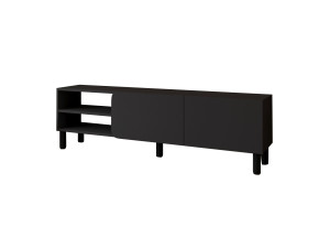 Porta TV in legno "River" - 150 x 31,4 x 48,2 cm - Antracite