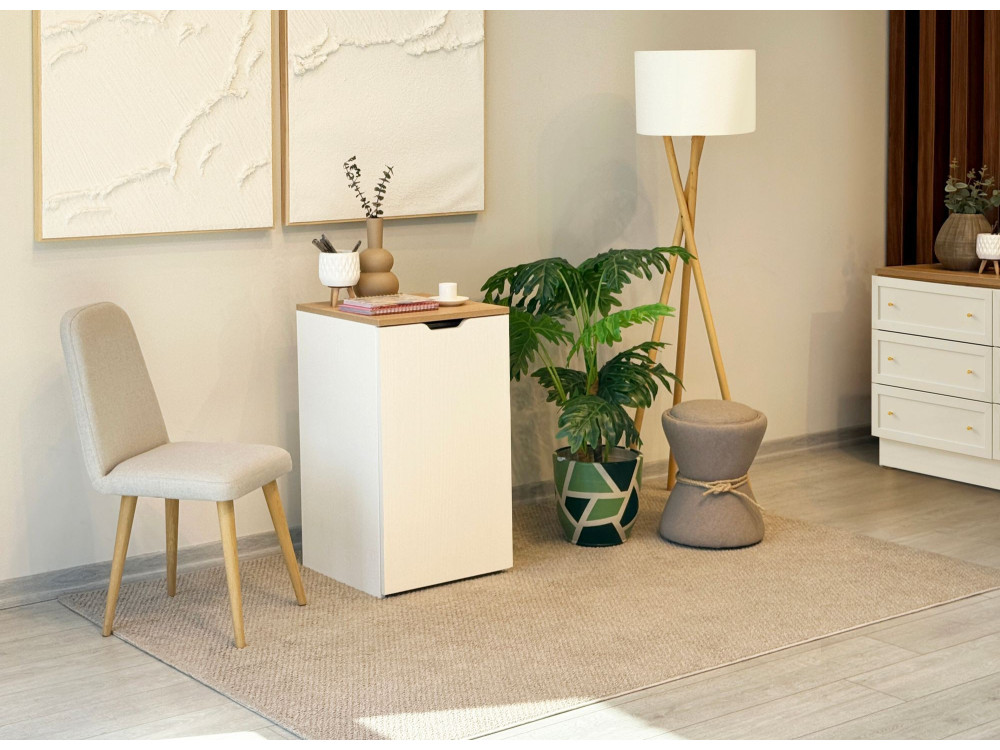 Scrivania in legno "Modulo" - 97 x 47 x 75 cm - Beige