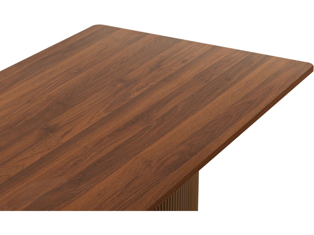 Tavolo da pranzo ovale in legno "Zénith" - 180 cm - 8 posti a sedere - Marrone