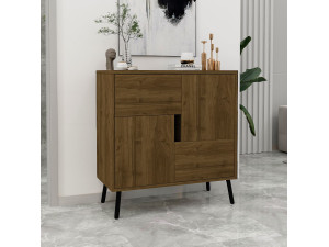 Credenza in legno "Darien" - 76 x 35 x 79 cm - Marrone 2