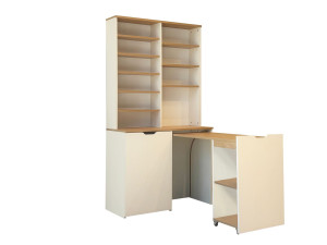 Portacaffè in legno "Flexa" - 100 x 45 x 190 cm - Crema