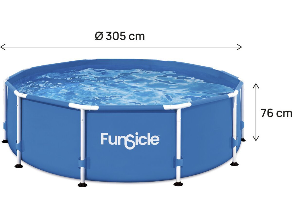 Piscina tubolare rotonda "Auria" - 305 x 76 cm - Blu