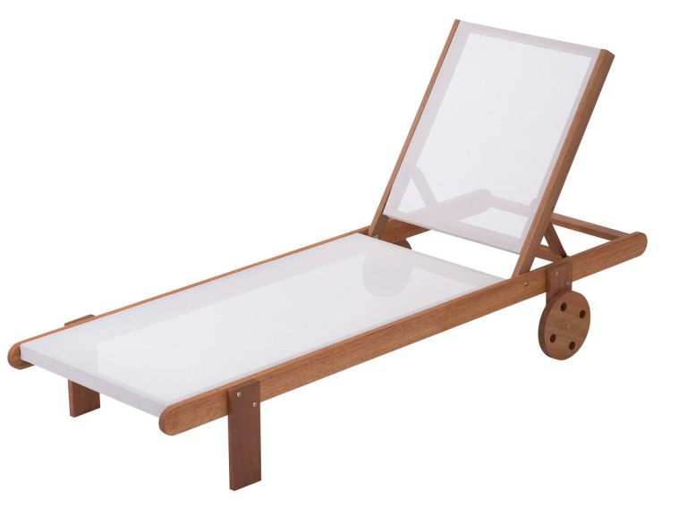 Lettino in legno esotico SAIGON - Maple -  Marrone chiaro