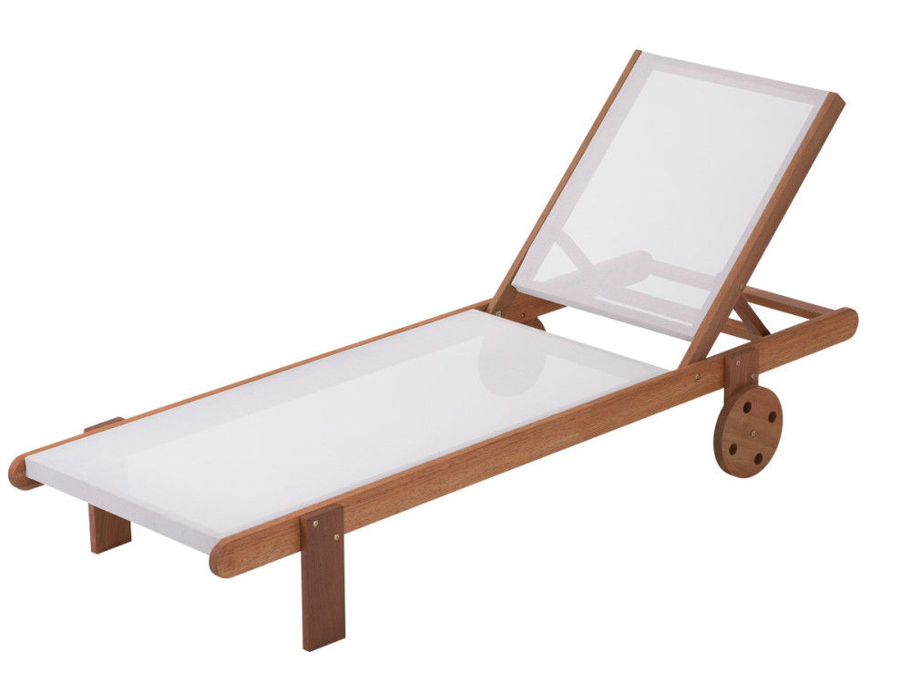 Lettino in legno esotico SAIGON - Maple -  Marrone chiaro