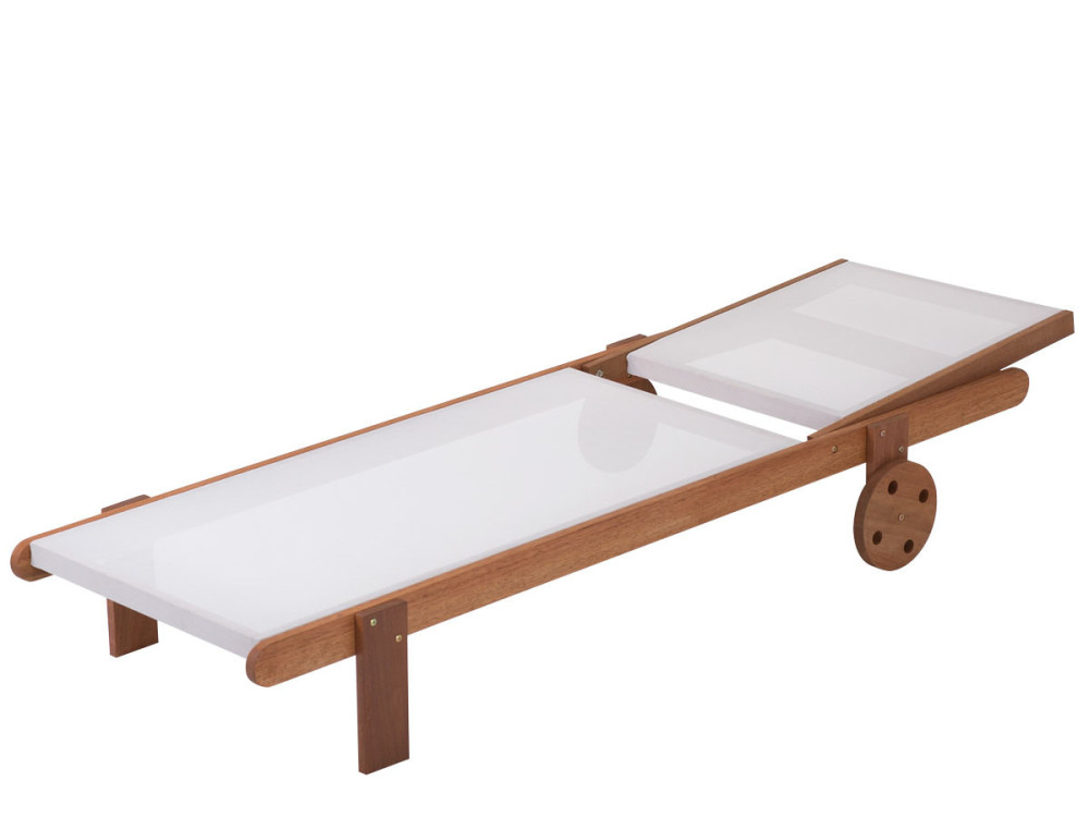 Set di 2 lettini in legno esotico SAIGON - Maple - Acero