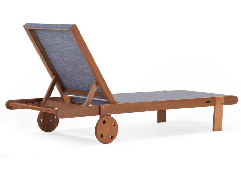 Sdraio in legno esotico "Saïgon" - Maple - Grigio - Set di 4