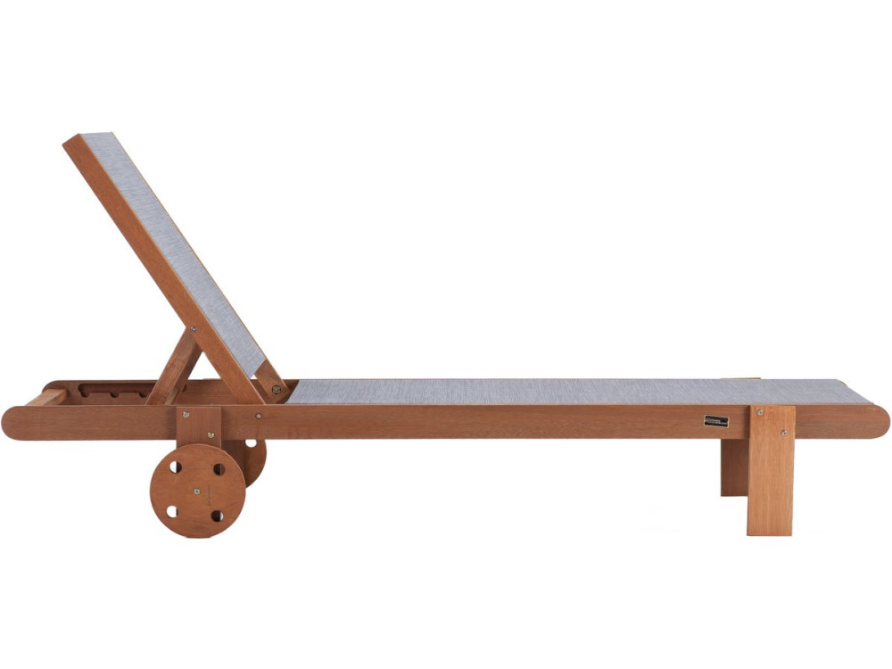 Sdraio in legno esotico "Saïgon" - Maple - Grigio - Set di 4