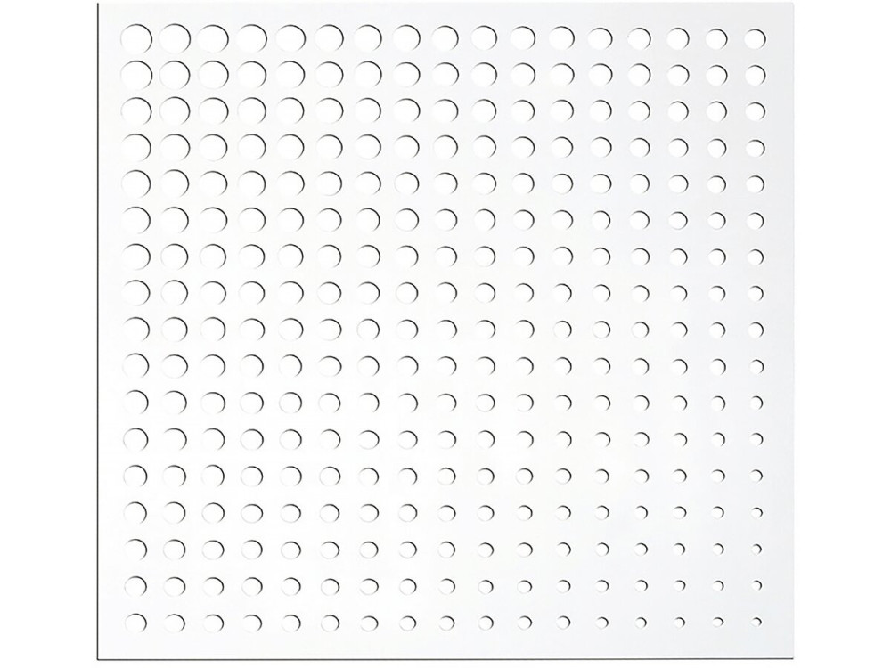 Pannello decorativo - "Luna" - Set di 5 - 1,00 x 1,00 m - Bianco