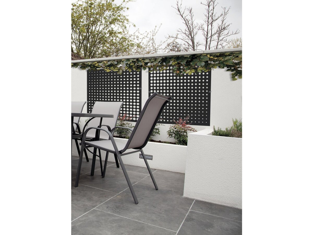 Pannello decorativo - "Luna" - Set di 5 - 1,00 x 1,00 m - Grigio