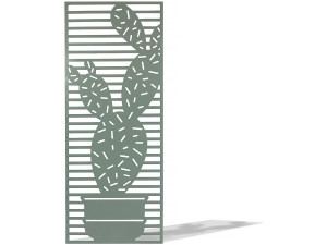 Pannello decorativo - "Cactus" - Set di 4 - 0,60 x 1,50 m - Verde