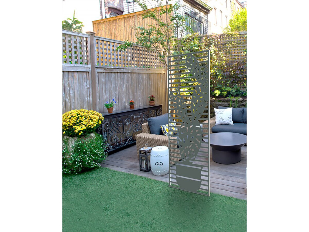 Pannello decorativo - "Cactus" - Set di 4 - 0,60 x 1,50 m - Verde