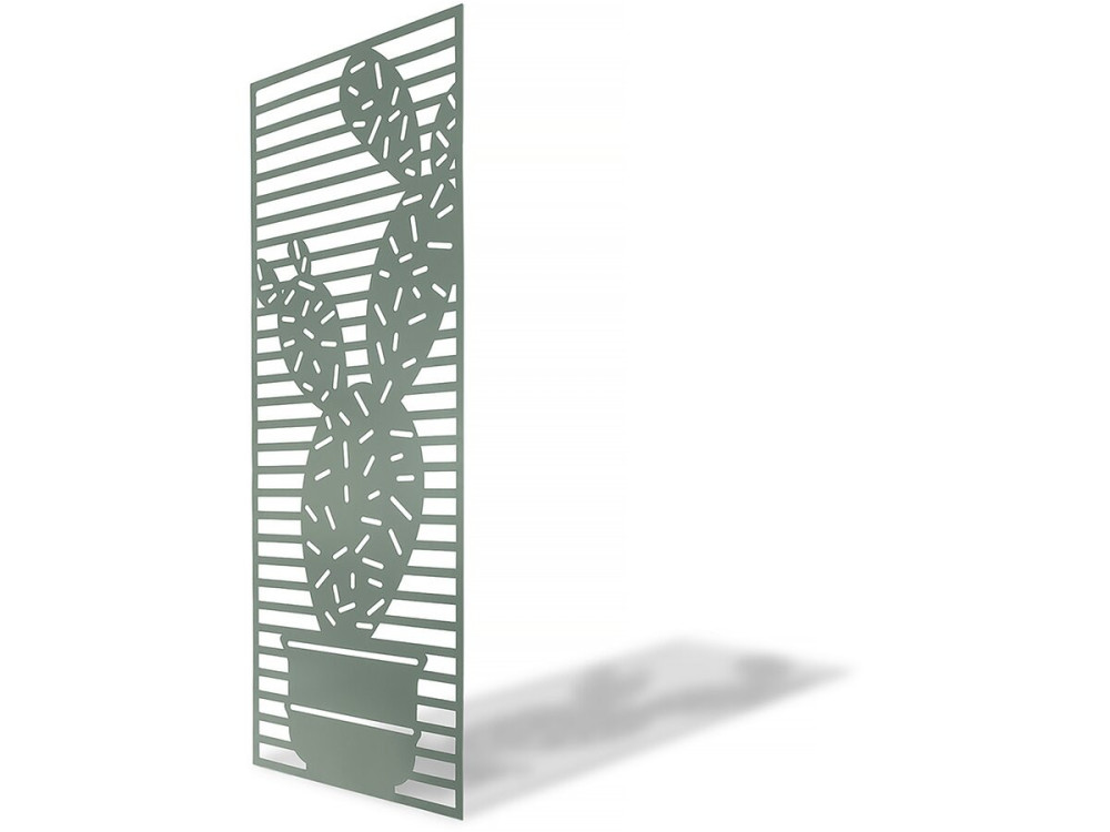 Pannello decorativo - "Cactus" - Set di 4 - 0,60 x 1,50 m - Verde