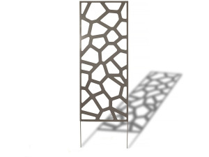 Pannello decorativo - "Stone" - Set di 4 - 0,60 x 1,50 m - Taupe