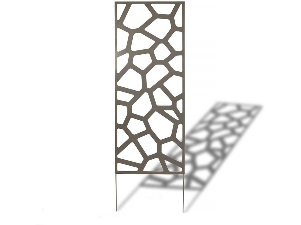 Pannello decorativo - "Stone" - Set di 4 - 0,60 x 1,50 m - Taupe