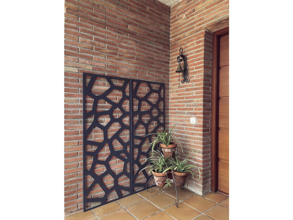 Pannello decorativo - "Stone" - Set di 4 - 0,60 x 1,50 m - Taupe