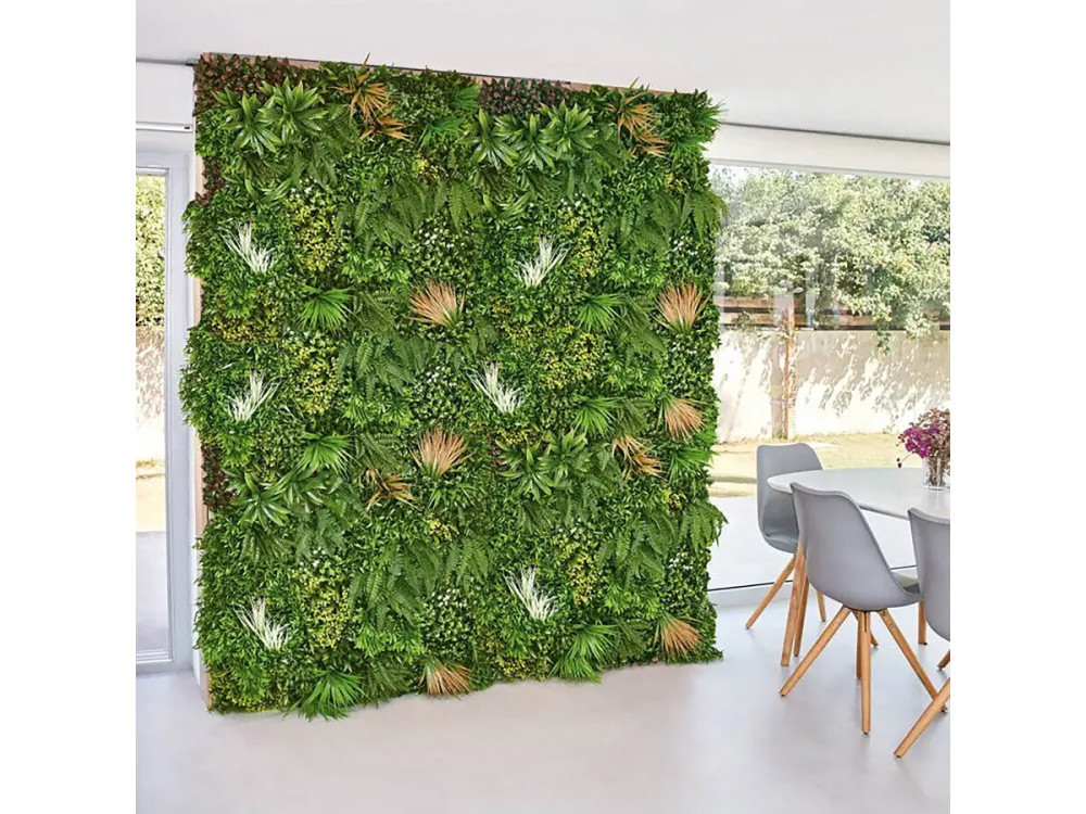 Cartello per erba - "Vertical Sauvage Led" - Set di 4 - 1,00 x 1,00 m - Verde