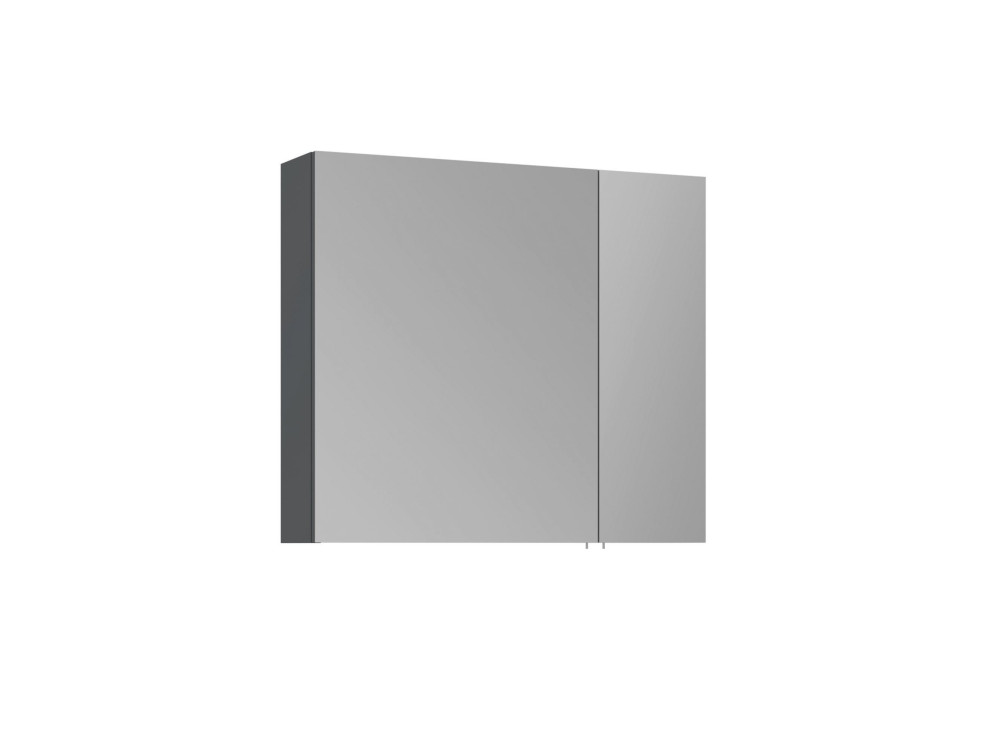 Mobile da bagno con specchio "Side 80" - 79 x 16 x 66 cm - Antracite opaco