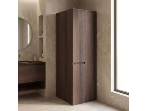Armadio da bagno "Solis 60" - cm - Noce scuro 2