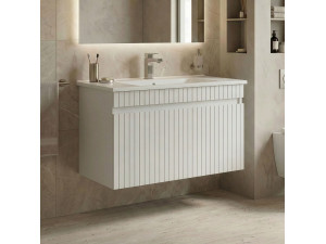 Mobile lavabo "Tivoli 85" - 85 x 45 x 57 cm - Bianco opaco 2