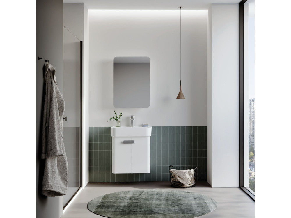 Mobile lavabo "Orbit 55" - 55 x 38 x 62 cm - Bianco