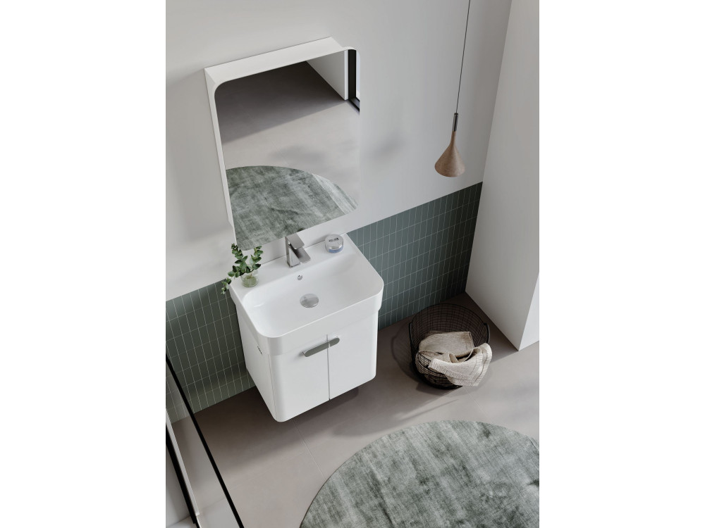 Mobile lavabo "Orbit 55" - 55 x 38 x 62 cm - Bianco