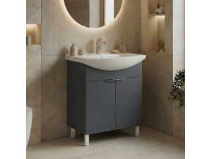 Mobile lavabo "Purus 65" - 65 x 50 x 83 cm - Antracite opaco 2