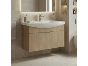 Mobile lavabo "Purus 80" - 80 x 50 x 58 cm - Rovere Sonomo 2