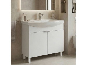 Mobile lavabo "Purus 80" - 80 x 50 x 83 cm - Bianco 2