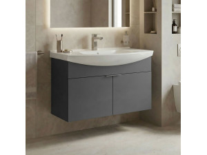 Mobile lavabo "Purus 80" - 80 x 50 x 58 cm - Antracite opaco 2