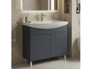 Mobile lavabo "Purus 80" - 80 x 50 x 83 cm - Antracite opaco 2